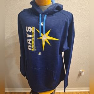 Majestic  Rays MLB  fleece hoodie